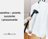 Biała bawełniana koszula prasowana parownicą. Dowiedz się, jak prać bawełnę, by wyglądała jak nowa.